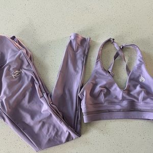 Ryderwear Sports Bra (cross back), Mesh leggings, size XS